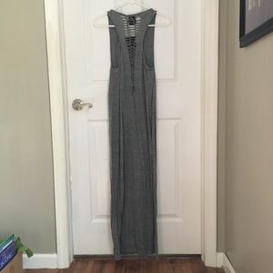 Rip back maxi dress